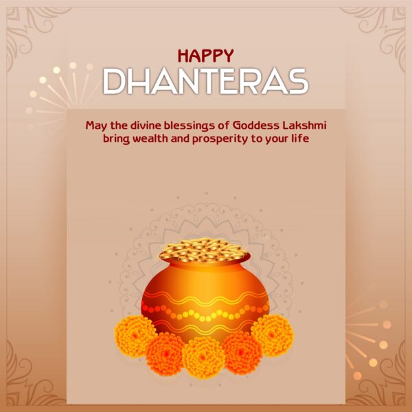 Dhanteras 2024 Poster Wallpaper Background Vector Image Post…